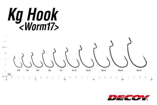 Decoy Worm 17 KG Hook ↪️ Anzuelos para vinilos desde #4