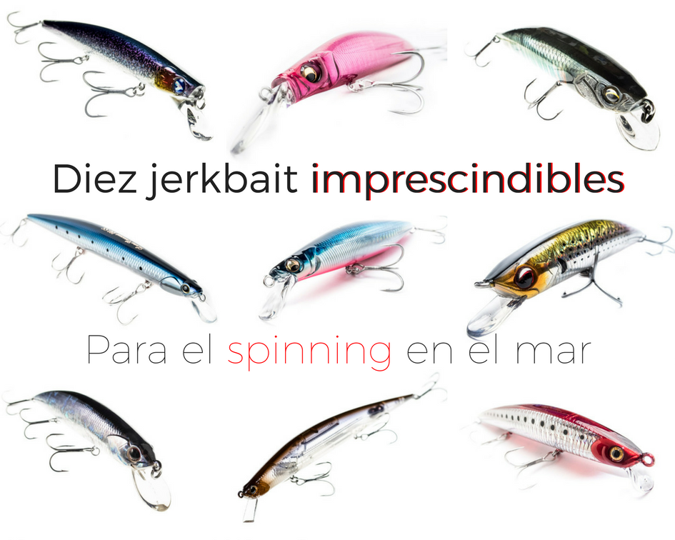 Señuelos spinning de pesca mar Cebo duro Artificial 3D, señuelo pesca spinning  Señuelos de Pesca de